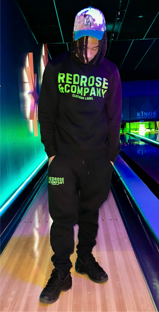 RedRose&co. Mid Weight Sweatshirt Lime Logo