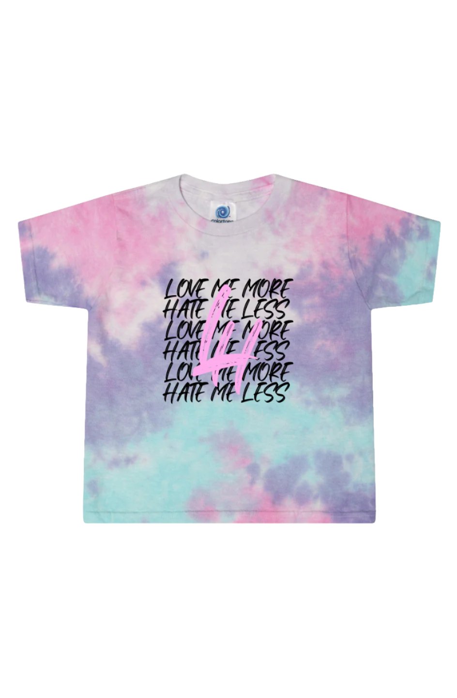 Tie-Dye Cotton Candy Ladies' Cropped T-Shirt