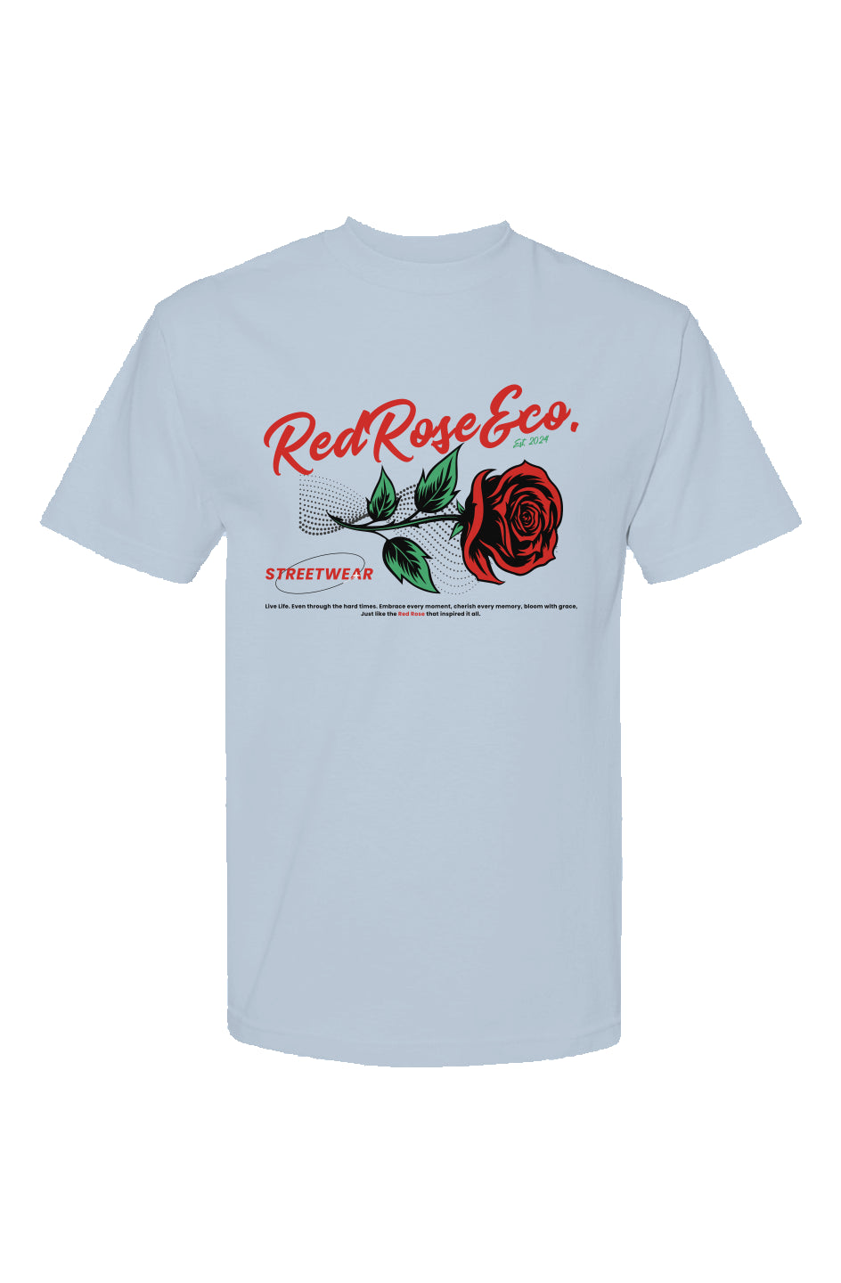 RedRose&co. RoseLogo Classic Streetwear T Shirt