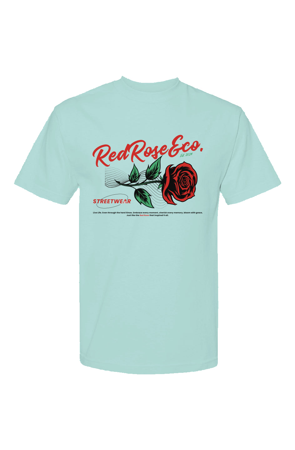 RedRose&co. RoseLogo Classic Streetwear T Shirt