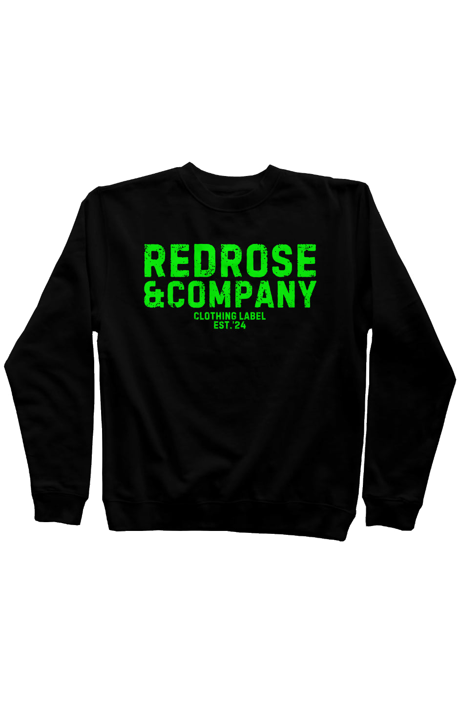 RedRose&co. Mid Weight Sweatshirt Lime Logo