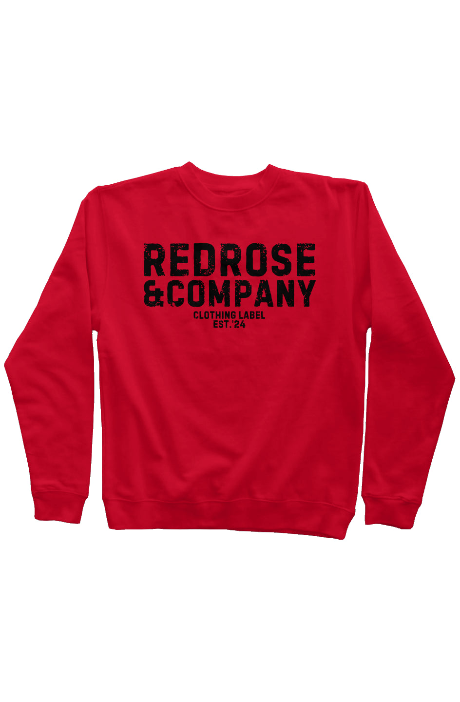 RedRose&co. Mid Weight Sweatshirt Black Logo