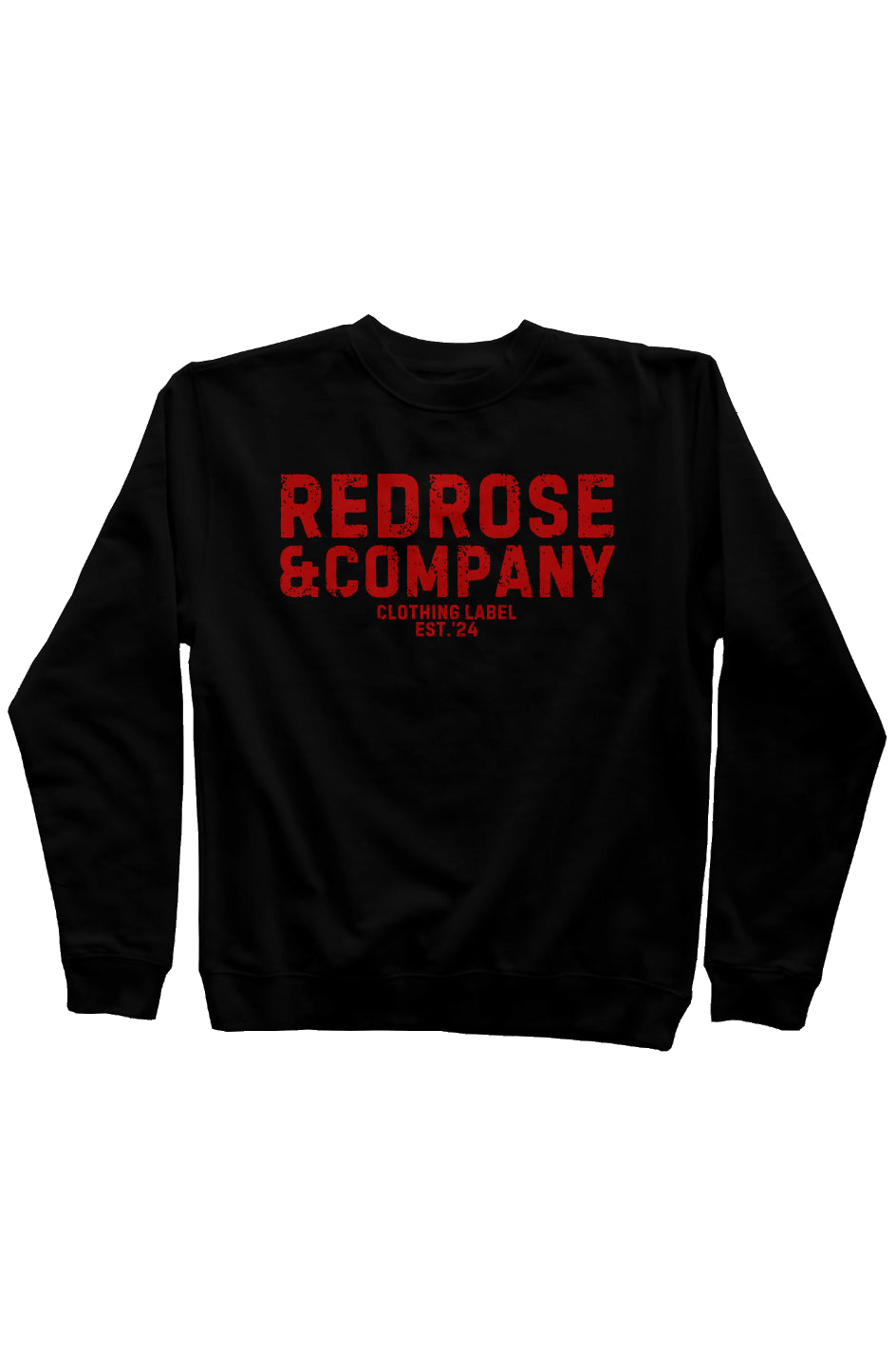 RedRose&co. Mid Weight Sweatshirt Red Logo