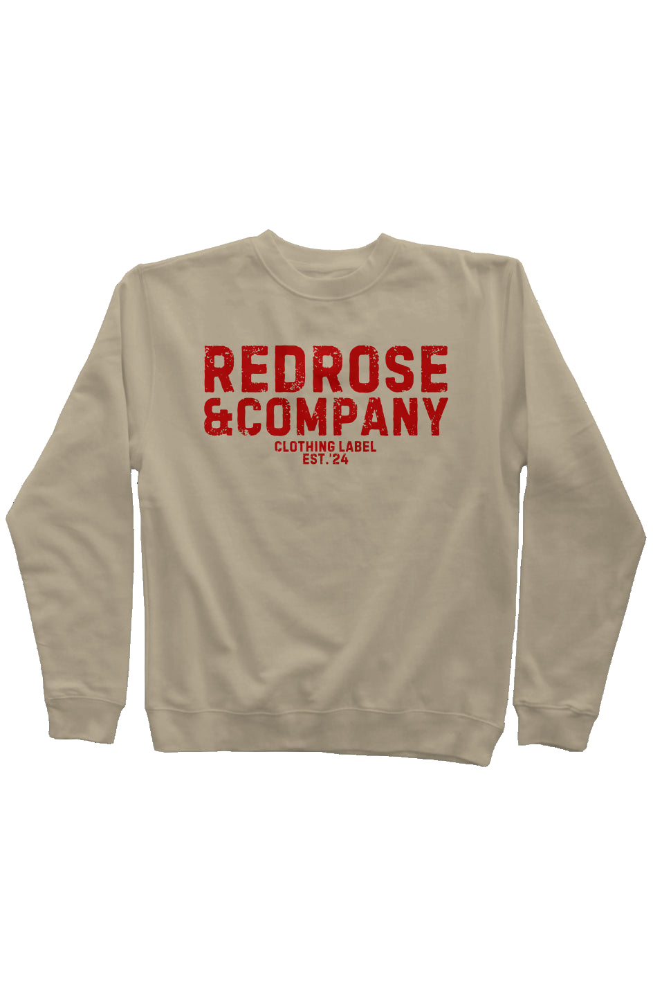 RedRose&co. Mid Weight Sweatshirt Red Logo