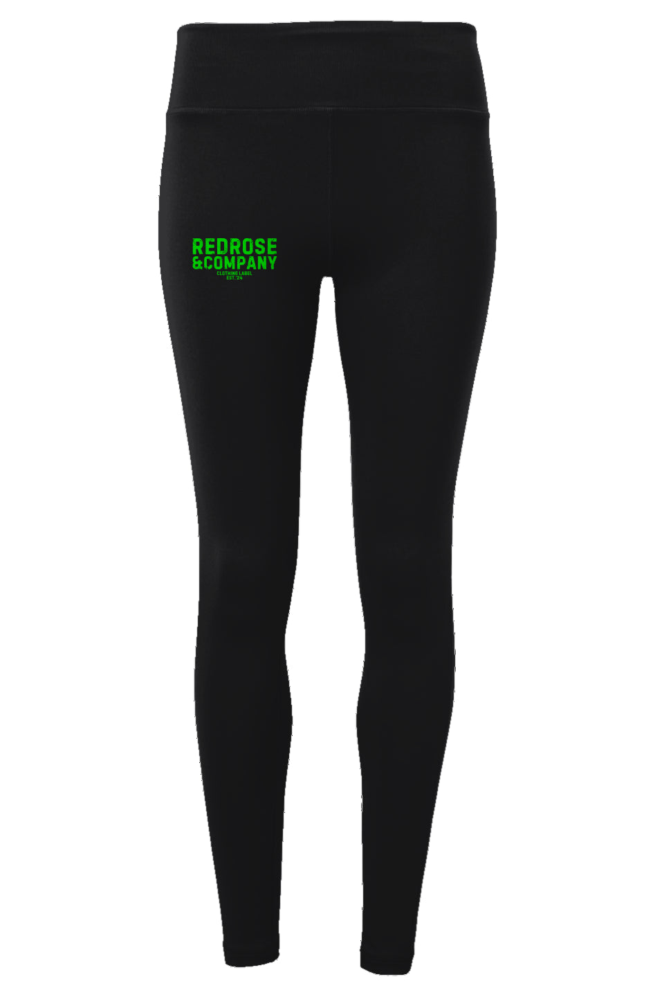 RedRose&co. Ladies' Performance Leggings Green Log