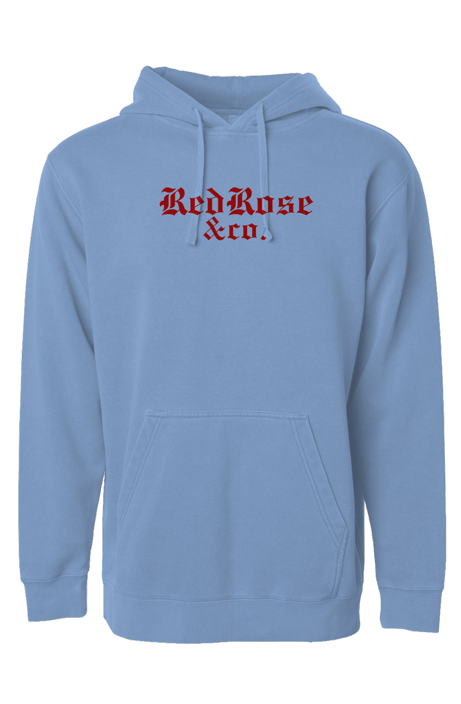 Smile Through The Pain - Pigment Dyed Hoodie - Red Logo