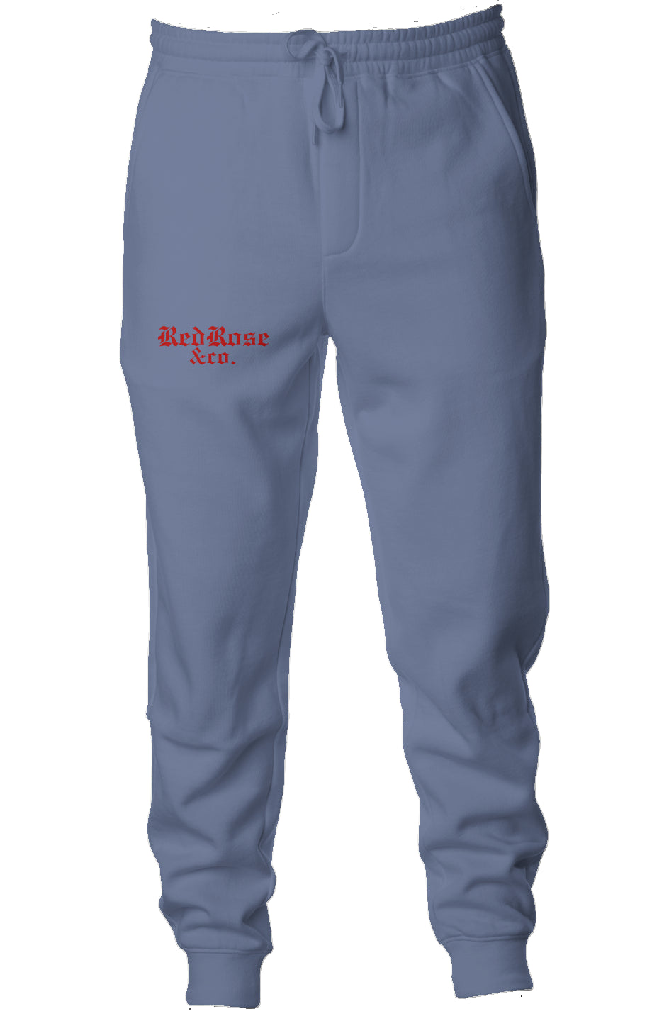 Smile Through The Pain - Pigment Dyed Fleece Joggers - Red Logo