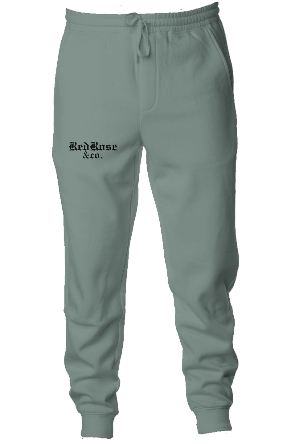 Smile Through The Pain - Pigment Dyed Fleece Joggers - Black Logo