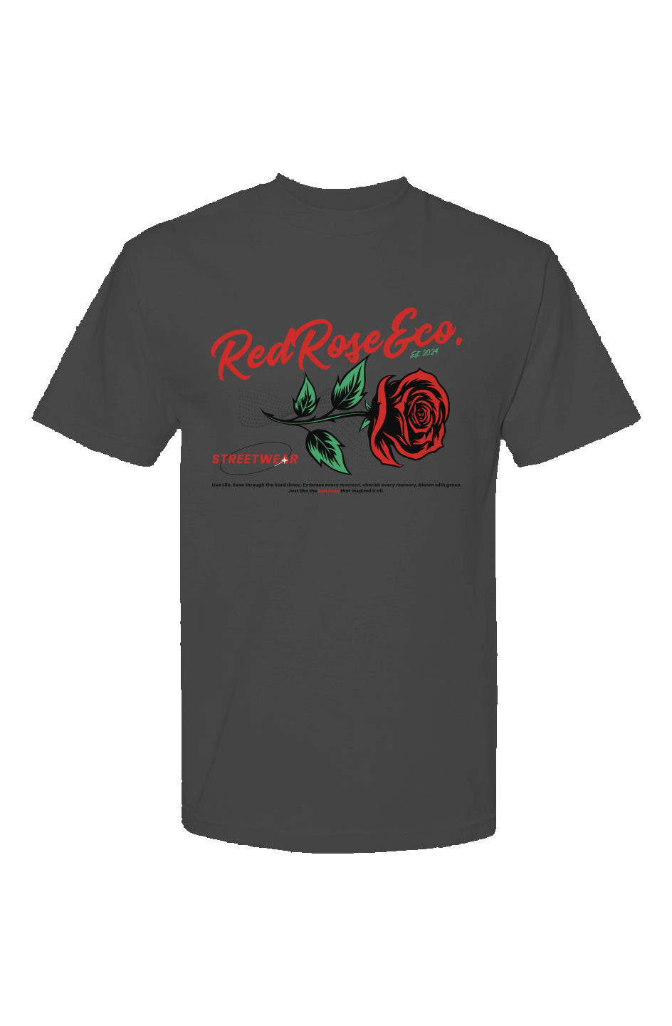 RedRose&co. RoseLogo Classic Streetwear T Shirt