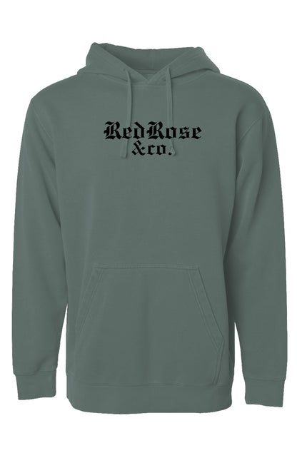 Smile Through The Pain - Pigment Dyed Hoodie - Black Logo