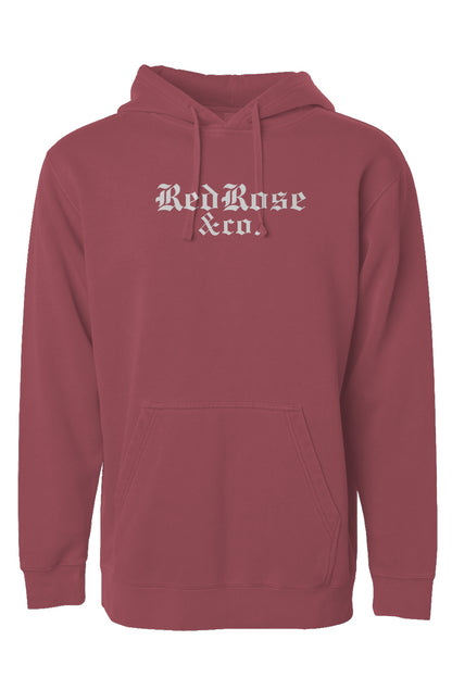 Smile Through The Pain - Pigment Dyed Hoodie - White Logo