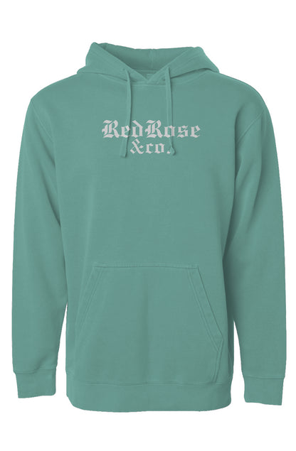 Smile Through The Pain - Pigment Dyed Hoodie - White Logo
