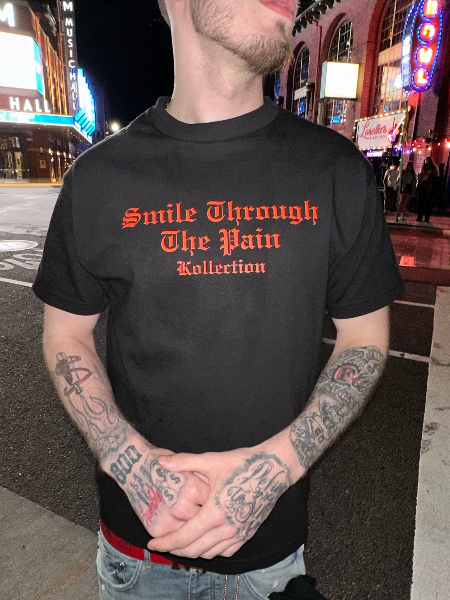 Smile Through The Pain - Premium Classic Streetwear T4